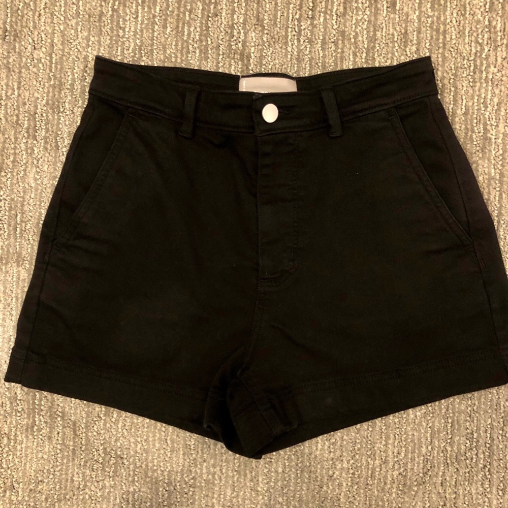 Everlane Cotton Twill Shorts: Black 4